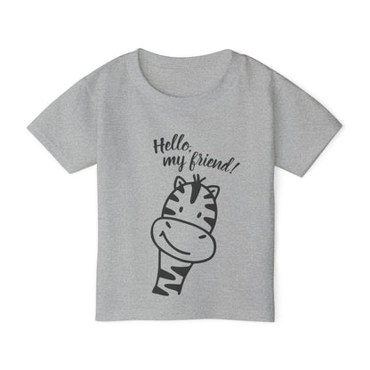 Hello My Friend (Giraffe) Heavy Cotton™ Toddler T-shirt