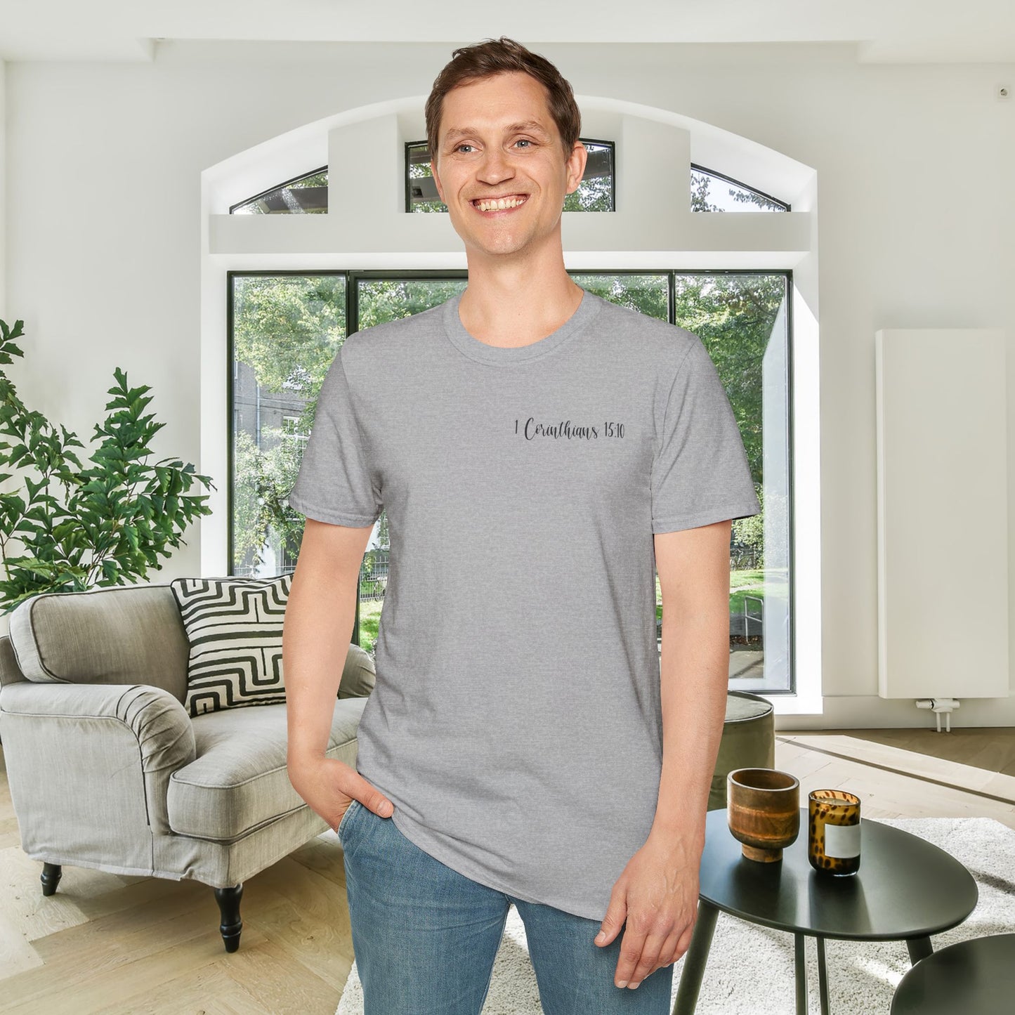 ""Try Jesus Not Me 1 Corinthians 15:10 Adult T-shirt
