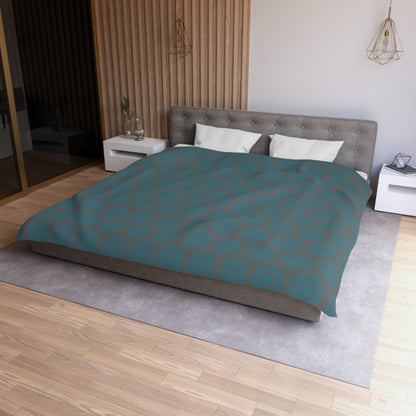 Teal Tranquility Microfiber Duvet Cover