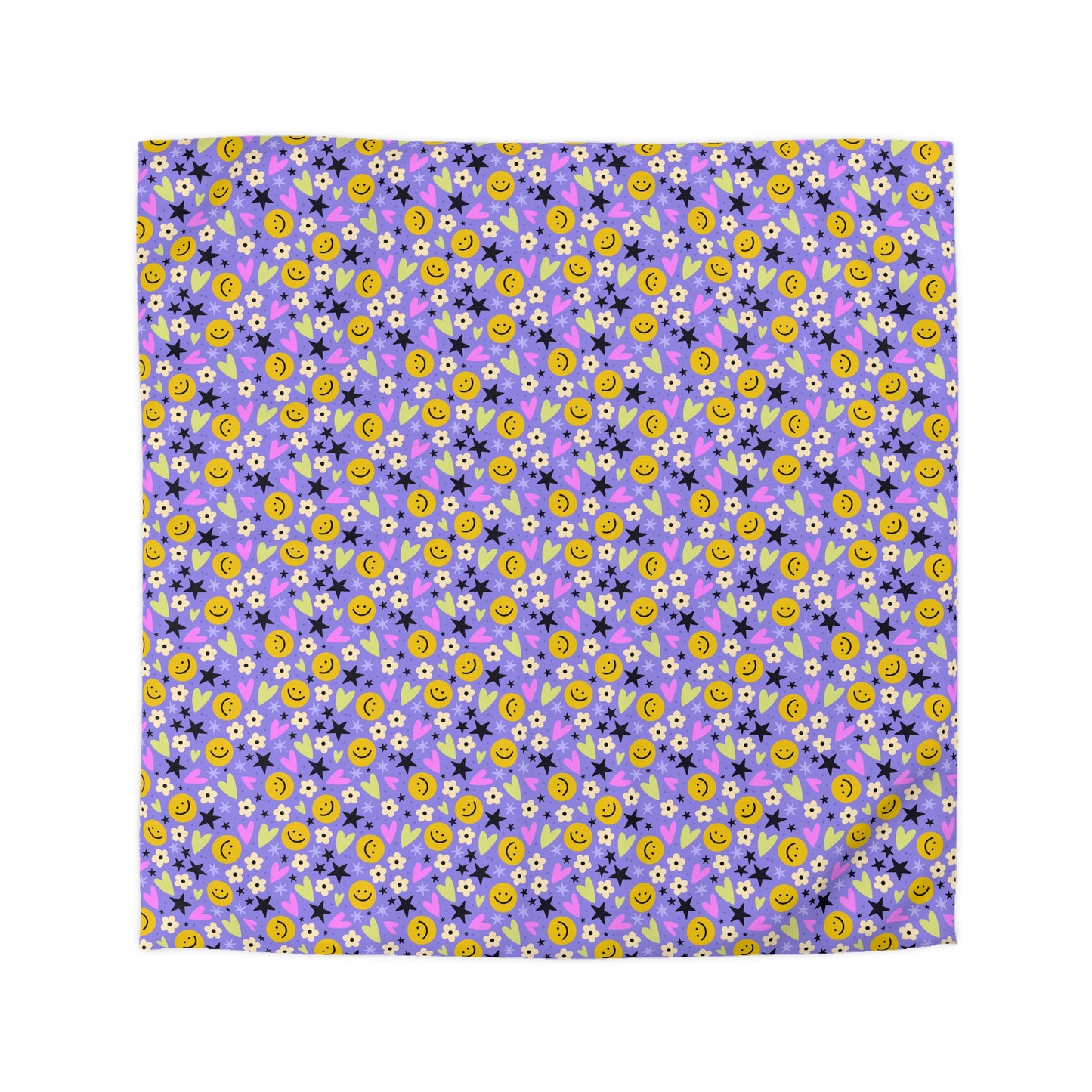 Happy Little Things Microfiber Duvet Cover