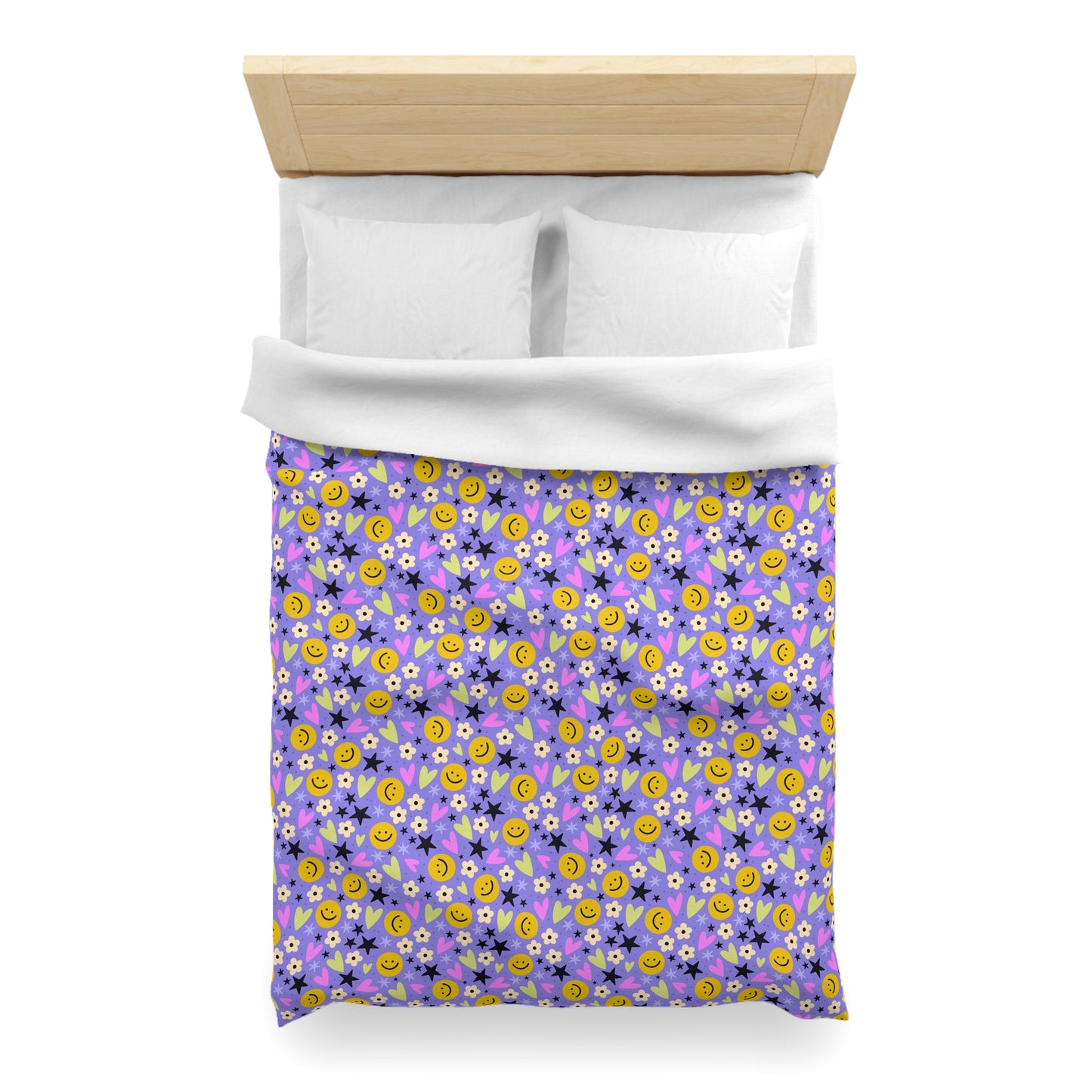 Happy Little Things Microfiber Duvet Cover