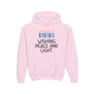 Hanukkah Wishing Peace & Light Youth Hoodie