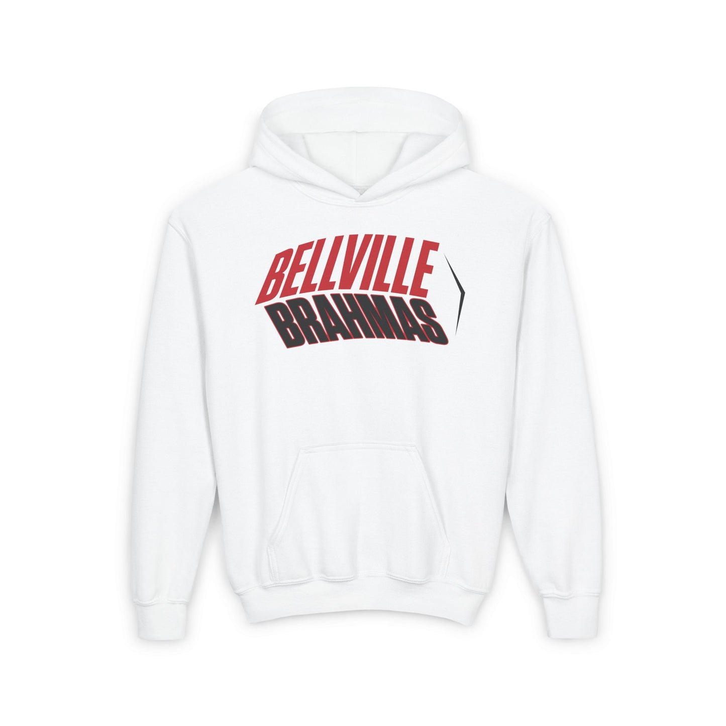 Bellville Brahmas (Angled) Youth Heavy Blend Hoodie