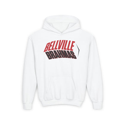 Bellville Brahmas (Angled) Youth Heavy Blend Hoodie