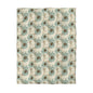 Rustic Teal Daisy Microfiber Duvet Cover