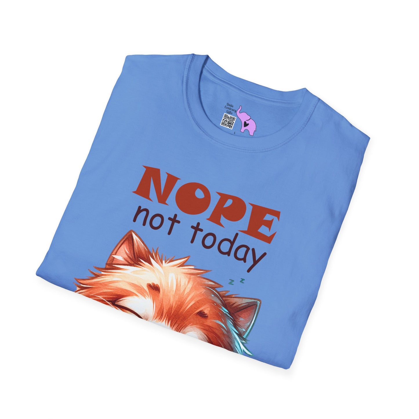 Nope Not Today; Not Tomorrow Either (Cat) Adult T-shirt
