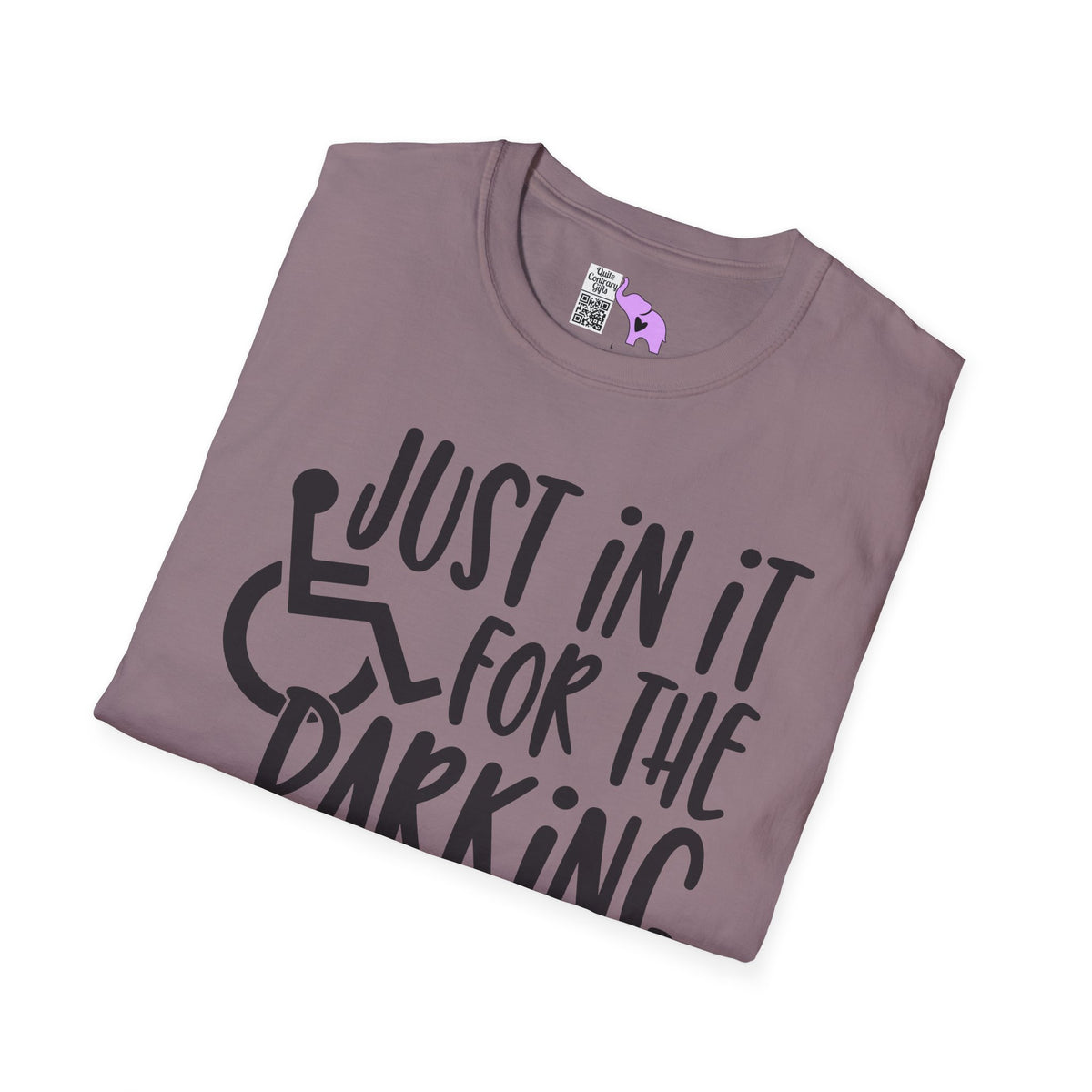 Just In It For The Parking (Wheelchair User) Adult T-shirt
