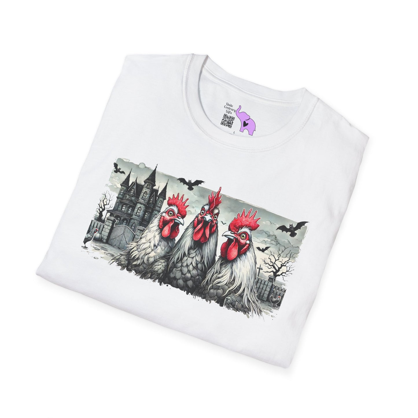 Spooky Chickens Adult T-shirt