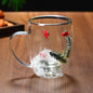Christmas Double-Layer Glass Mugs