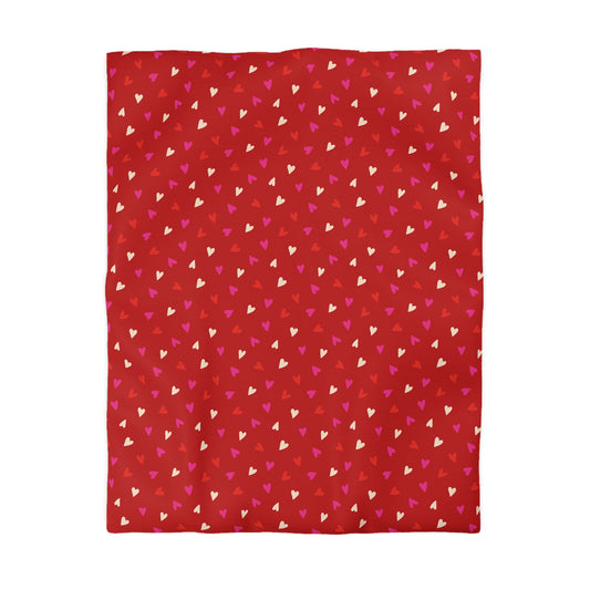 Cupid’s Confetti Microfiber Duvet Cover