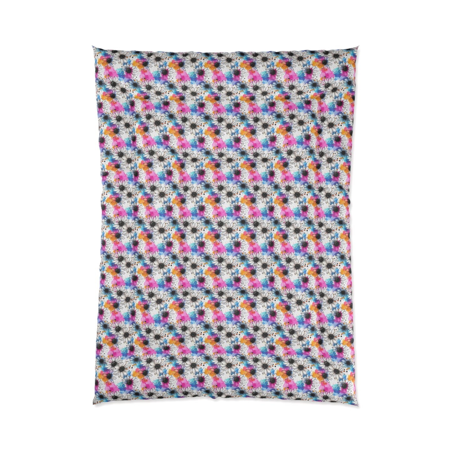 Watercolor Daisy Dream Comforter