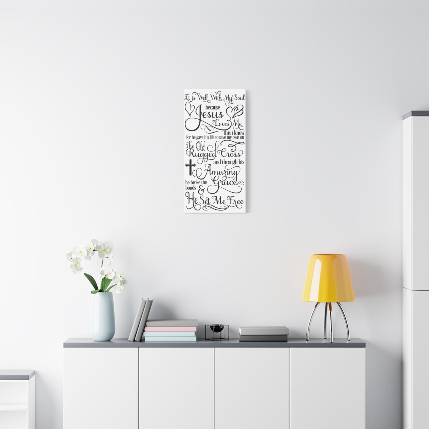 Hymnal Poem Canvas Art