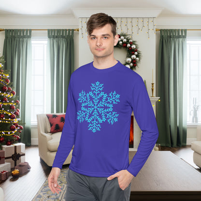Large Snowflake Adult Long Sleeve Tee