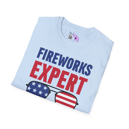 Fireworks Expert If I Run You Run Adult T-shirt