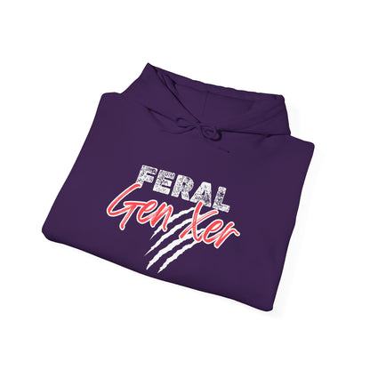 Feral Gen Xer w/Claws Heavy Blend™ Hooded Sweatshirt