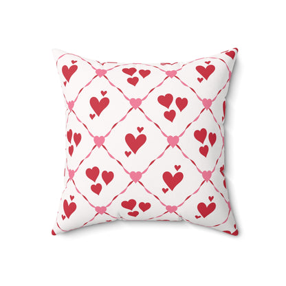 Cupid’s Lattice Throw Pillow