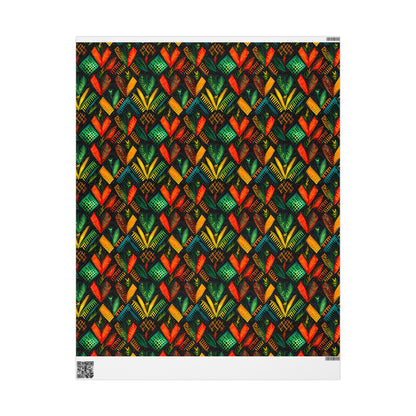 Kujichagulia Waves Kwanzaa Wrapping Paper