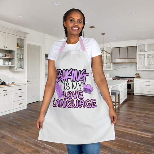 Baking Is My Love Language (Purple) Apron