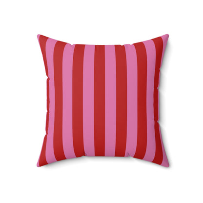 Be Mine Stripes Throw Pillow