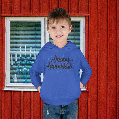 Happy Hanukkah 3 Toddler Pullover Fleece Hoodie