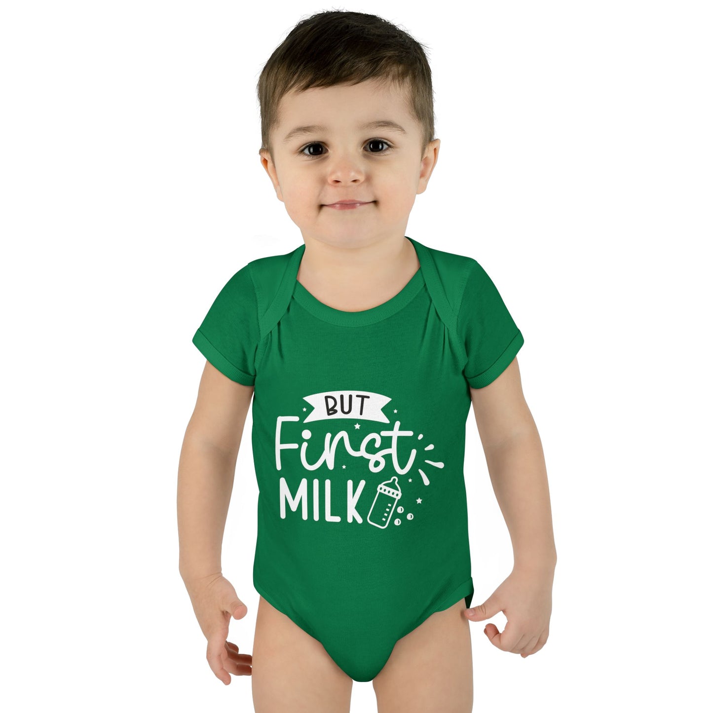 But First Milk Infant Baby Rib Bodysuit