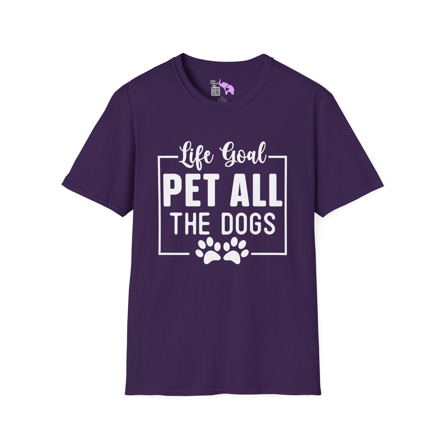 Life Goal Pet All The Dogs Adult T-shirt
