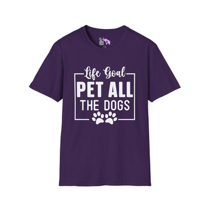 Life Goal Pet All The Dogs Adult T-shirt