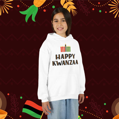 Happy Kwanzaa (Kinara) Youth Hoodie