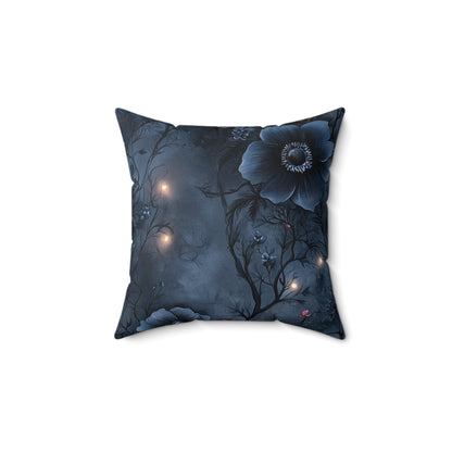 Black Roses & Vines Throw Pillow