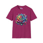 Colorful Rose Adult T-shirt