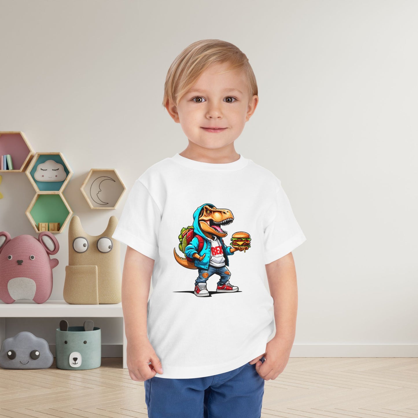 Dinosaur Hamburger Toddler Tee