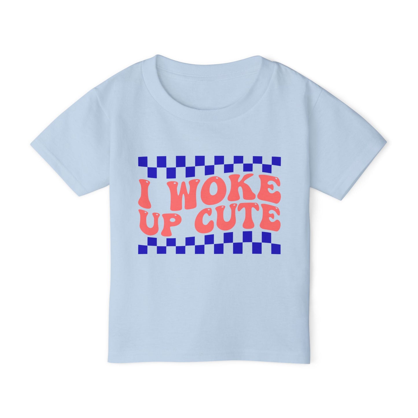 I Woke Up Cute Heavy Cotton™ Toddler T-shirt