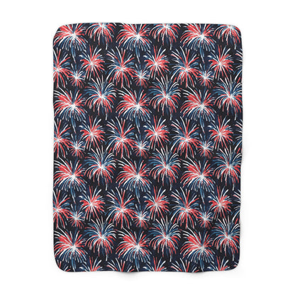 Rocket's Red Glare Sherpa Fleece Blanket