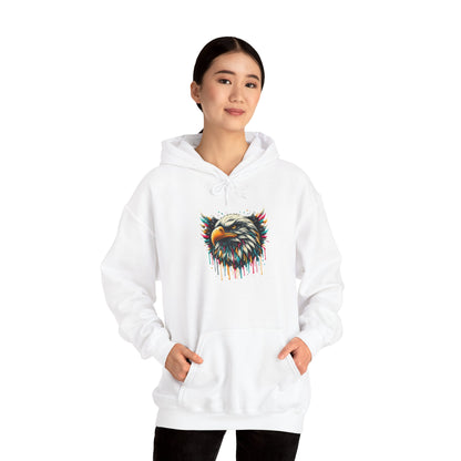 Colorful Bald Eagle Heavy Blend™ Hooded Sweatshirt