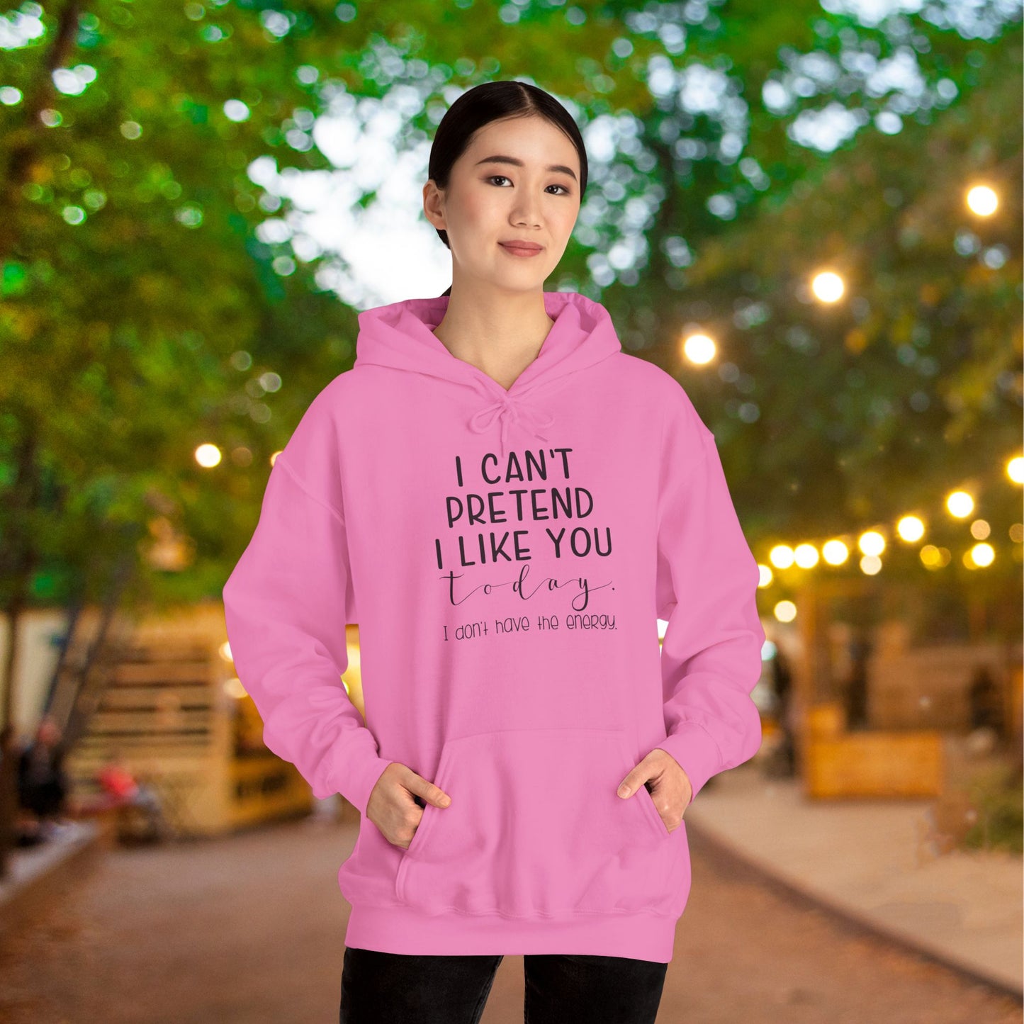 Me Sarcastic? Never Heavy Blend™ Hooded Sweatshirt