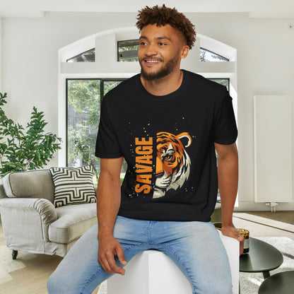Savage Tiger Adult T-shirt