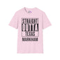 Straight Outta Texas (Light Colors, Black Text) Adult T-shirt