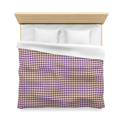 Diamond Bloom-Amethyst & Cream Duvet Bedding Set