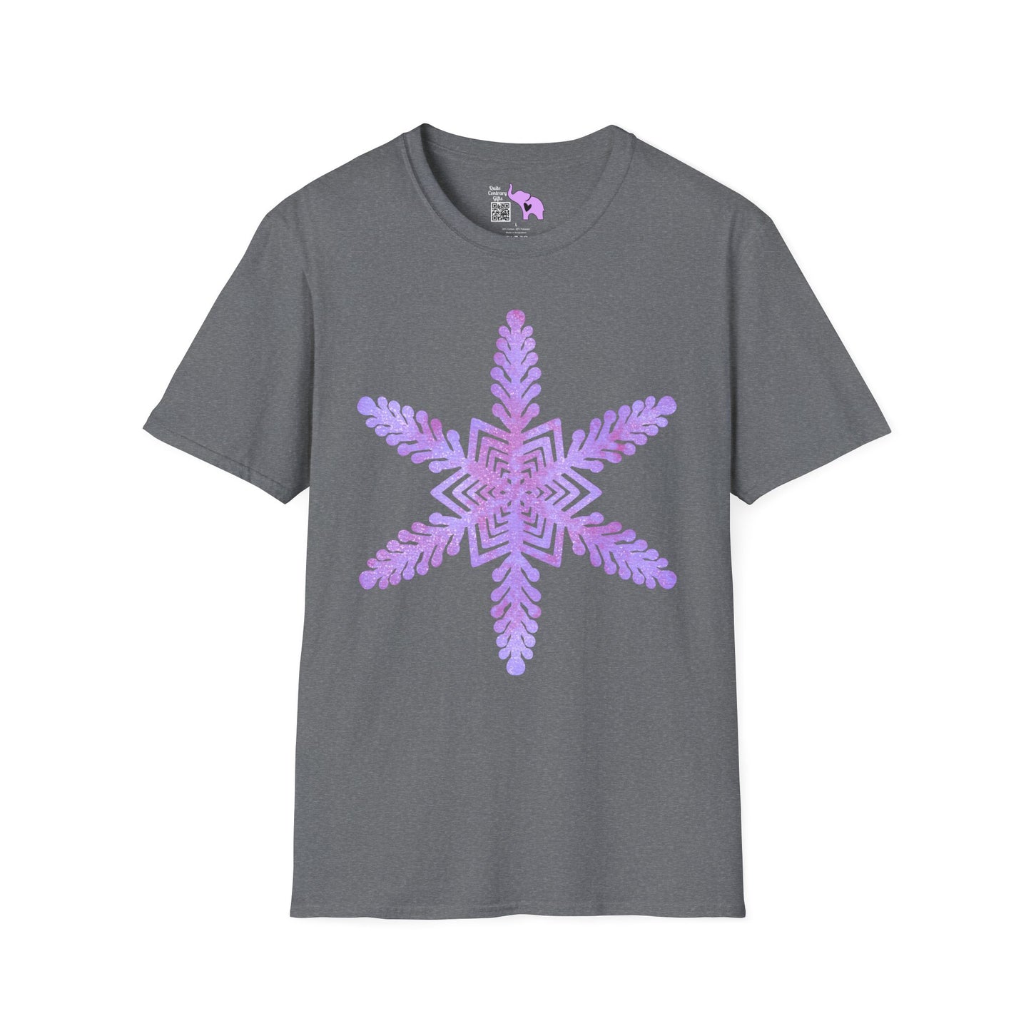 Large Snowflake 2 Adult T-shirt