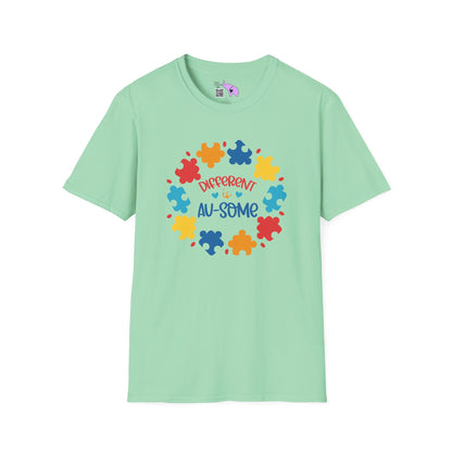 Different Is Awesome Autism Awarness Adult T-shirt