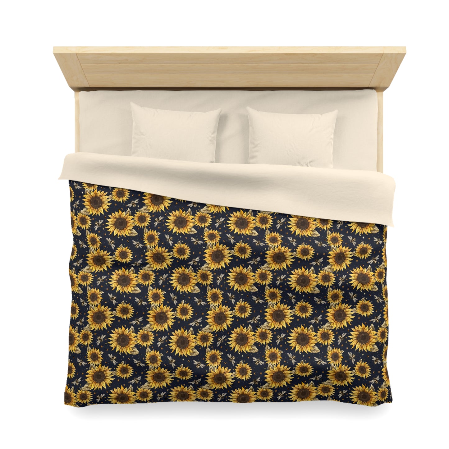 Sunflowers & Bees Microfiber Duvet Cover