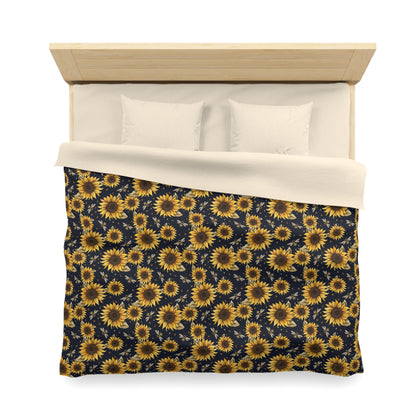 Sunflowers & Bees Microfiber Duvet Cover