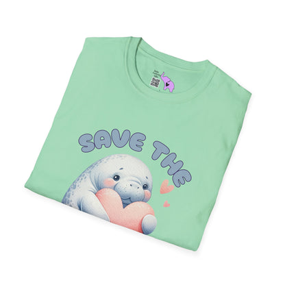 Save The Floaty Potatoes (Manatee) Adult T-shirt