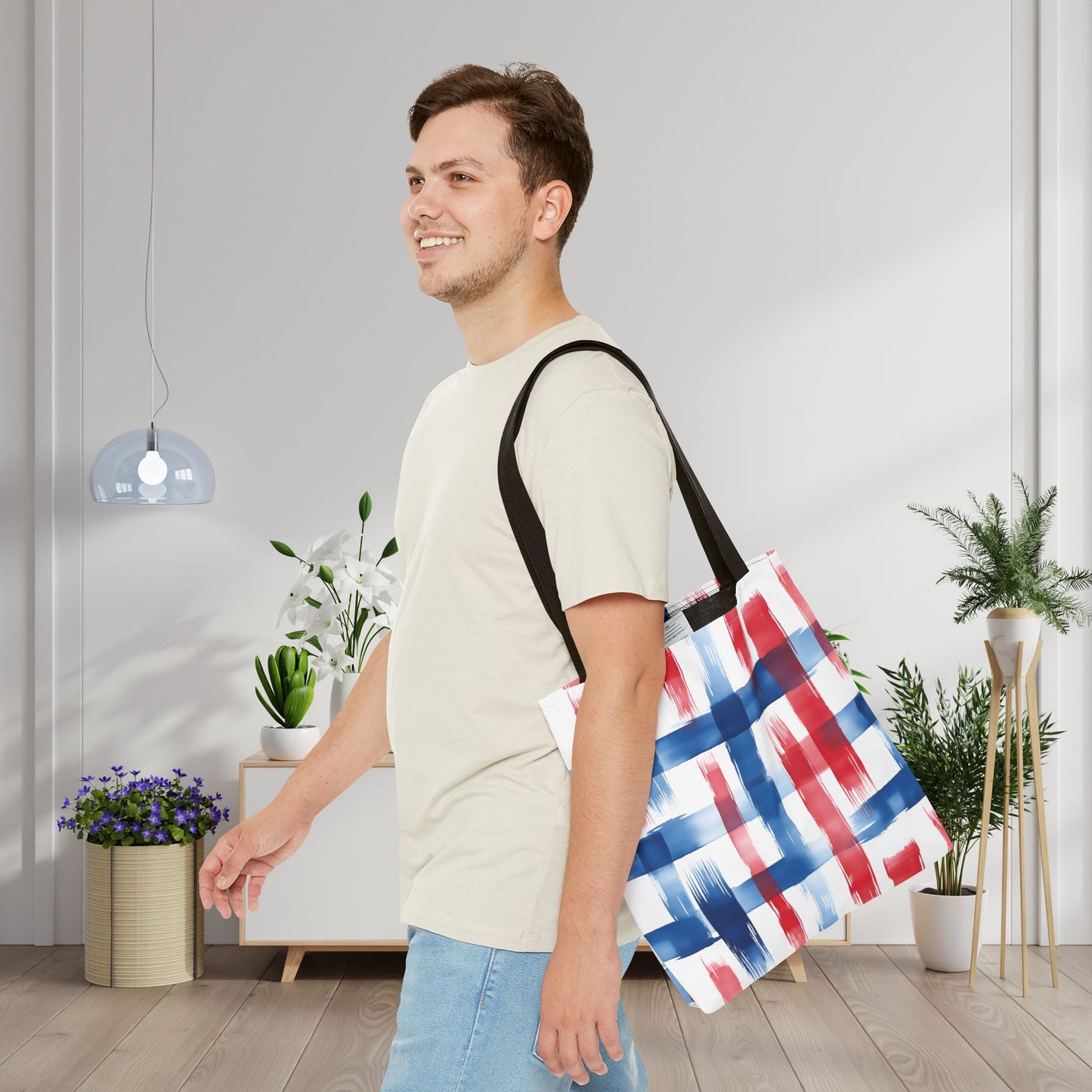 LIberty Strokes Canvas Tote Bag