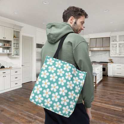 Tealberry Blooms Canvas Tote Bag