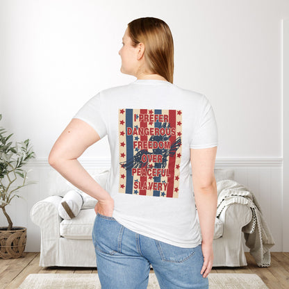 Freedom Over Slavery Adult T-shirt