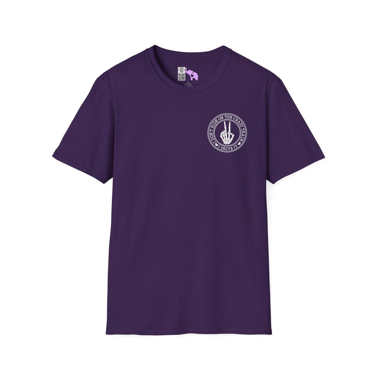 I Don't Ride On The Crazy Train I Drive It Adult T-shirt