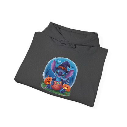 Spooky Stitch w/Pumpkins Heavy Blend™ Hooded Sweatshirt
