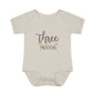 Golden Arrow Milestone Baby Bodysuit-Three Months