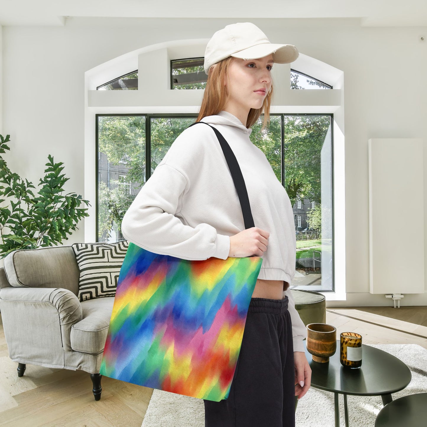 Colorwaves Canvas Tote Bag